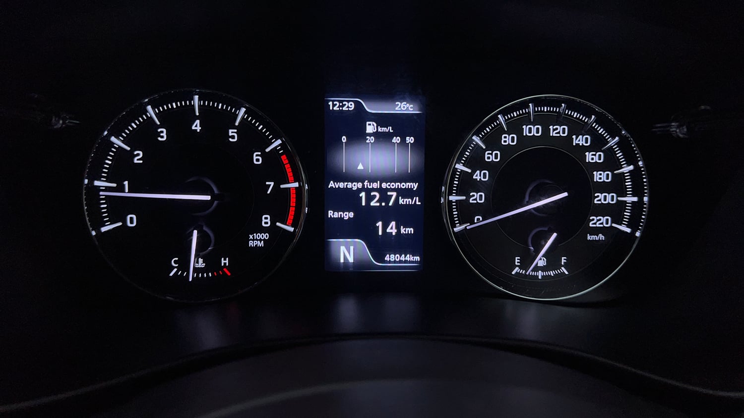 Used 2023 Maruti Suzuki Baleno Alpha AGS Petrol Automatic interior CLUSTERMETER VIEW
