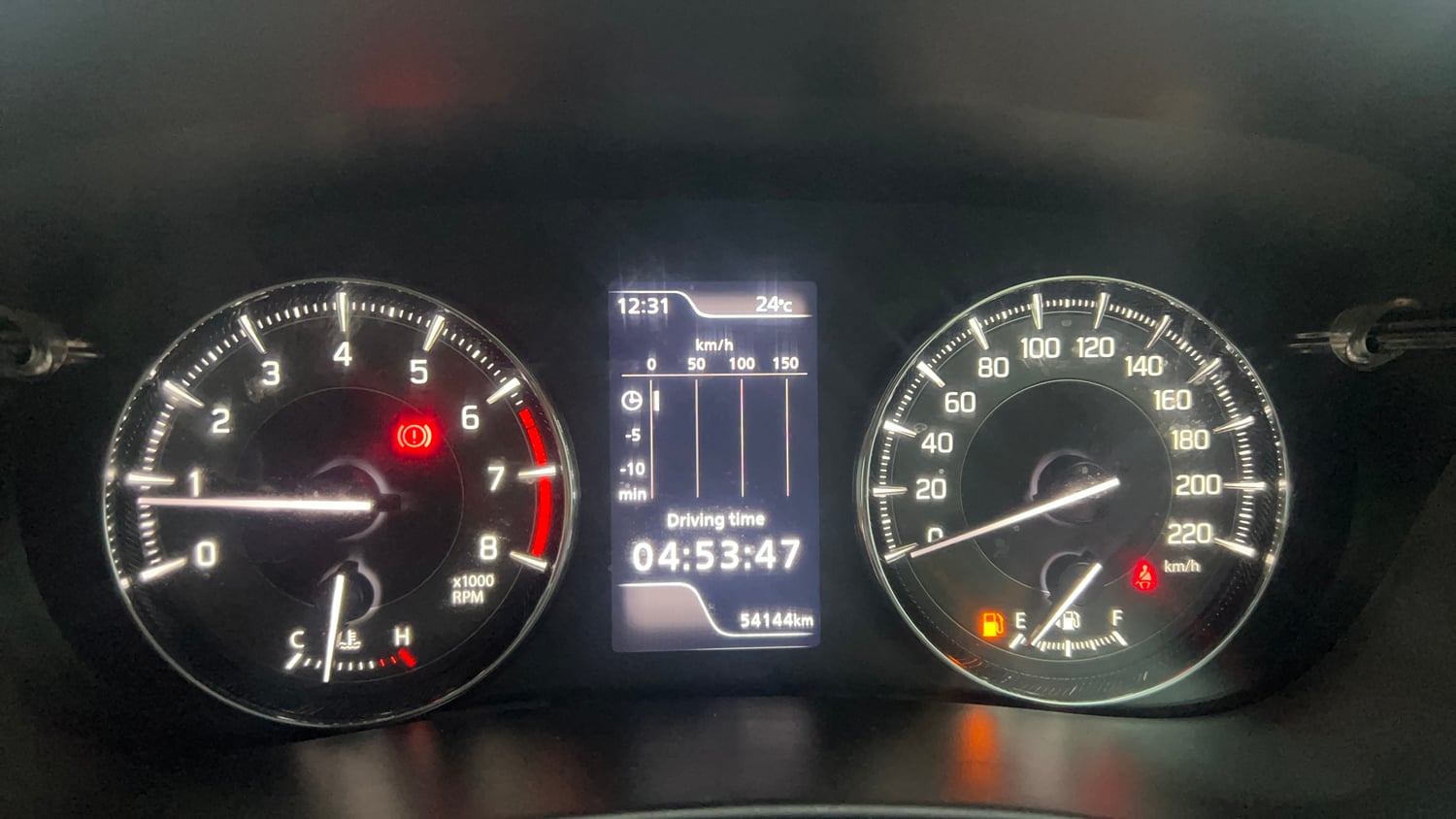 Used 2022 Maruti Suzuki Baleno Alpha Petrol Manual interior CLUSTERMETER VIEW