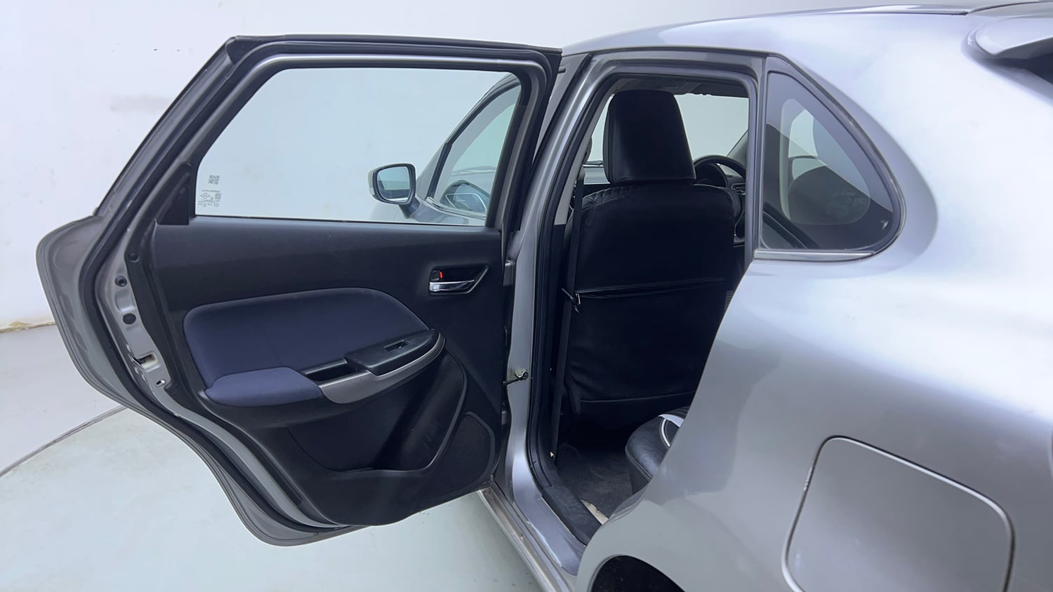 Used 2021 Maruti Suzuki Baleno Zeta Petrol Manual interior LEFT REAR DOOR OPEN VIEW