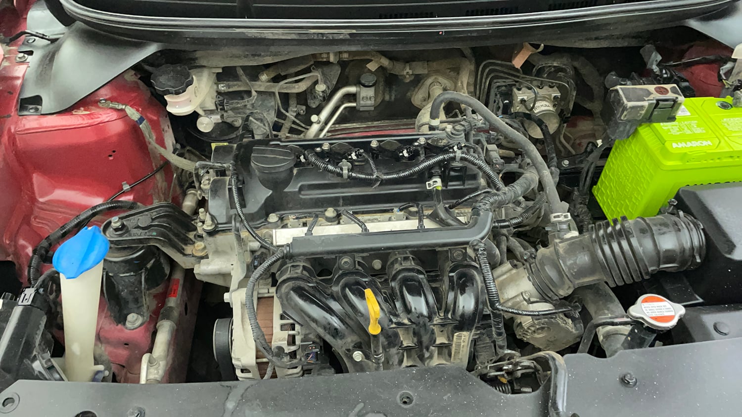 Used 2020 Hyundai Elite i20 Asta 1.2 (O) Petrol Manual engine ENGINE RIGHT SIDE VIEW