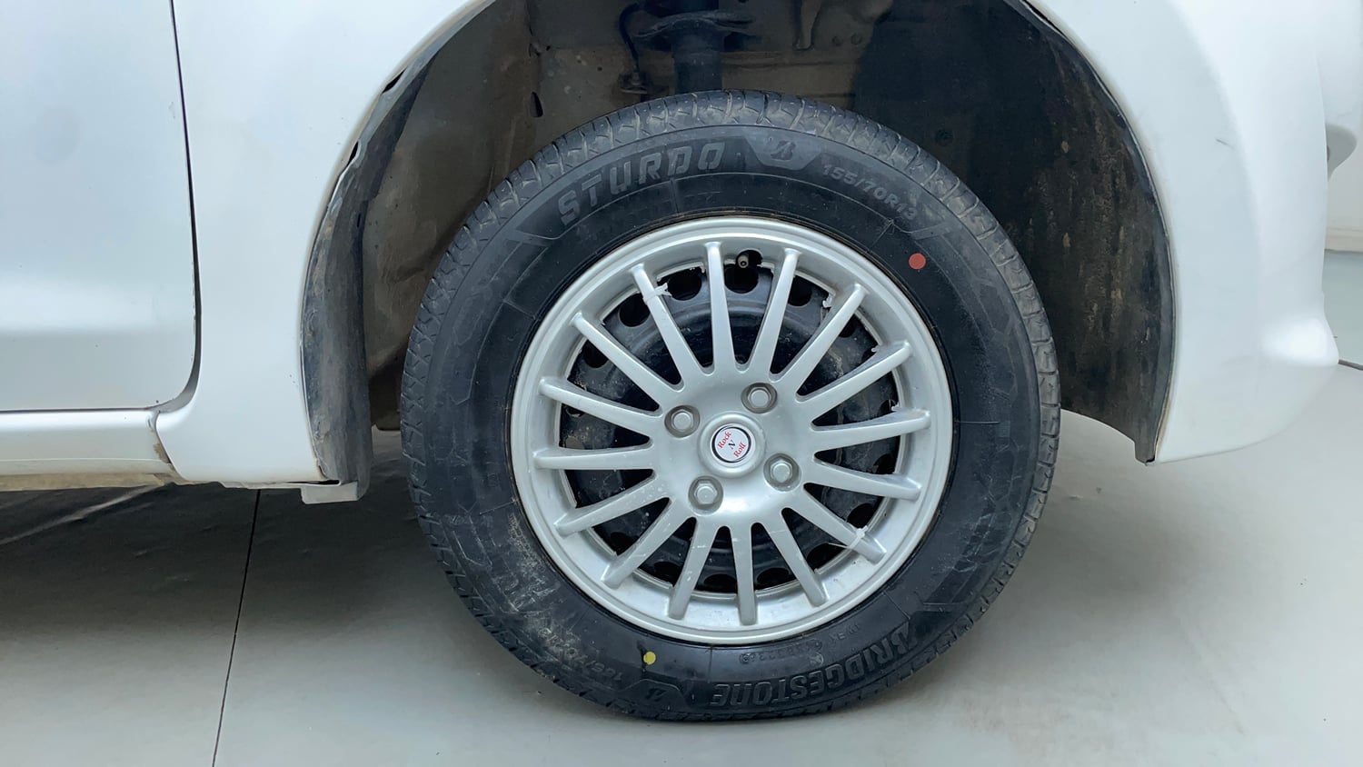 Used 2016 Datsun GO T Petrol Manual tyres RIGHT FRONT TYRE RIM VIEW