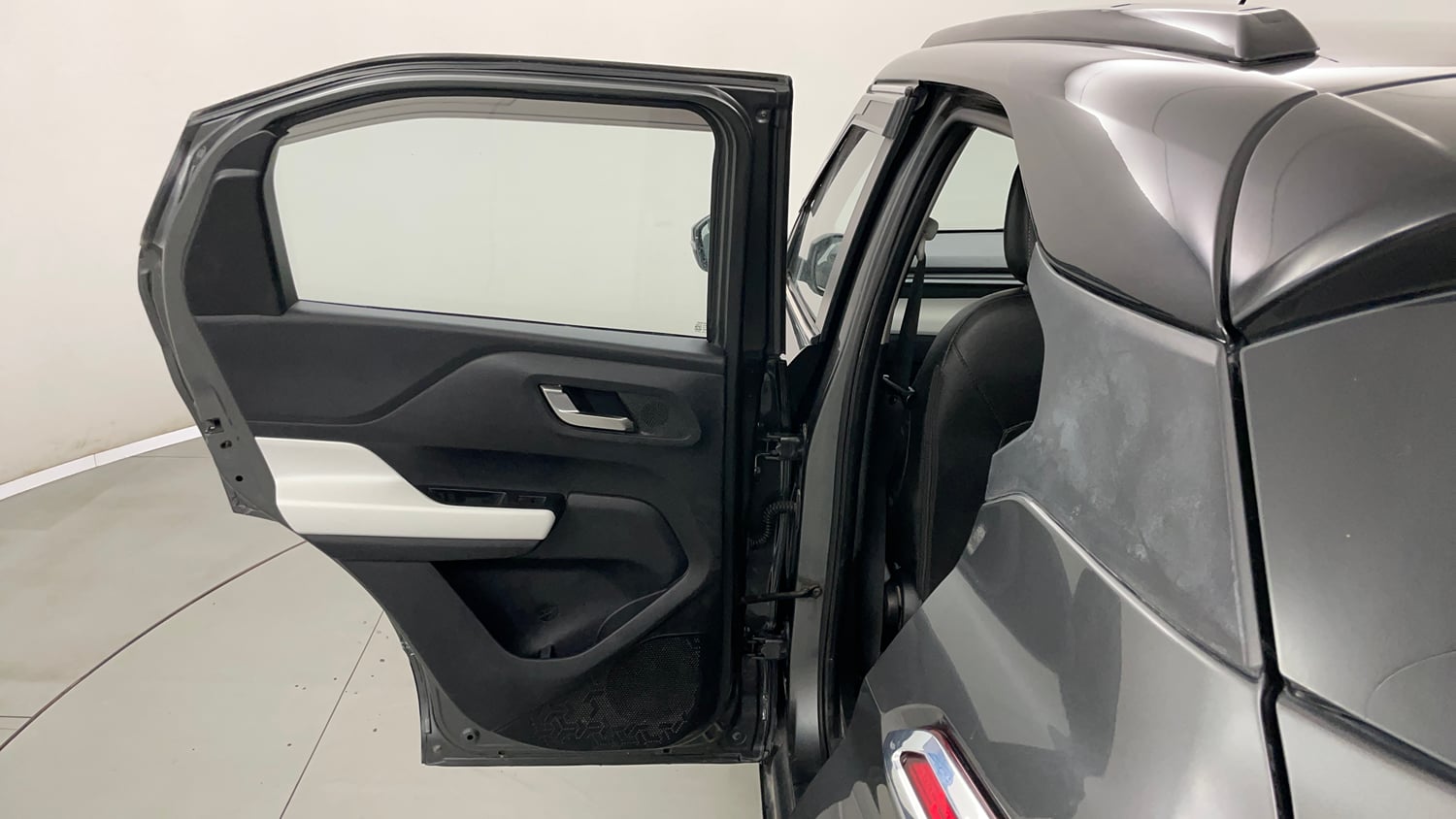 Used 2022 Tata Punch Creative Dual Tone AMT Petrol Automatic interior LEFT REAR DOOR OPEN VIEW