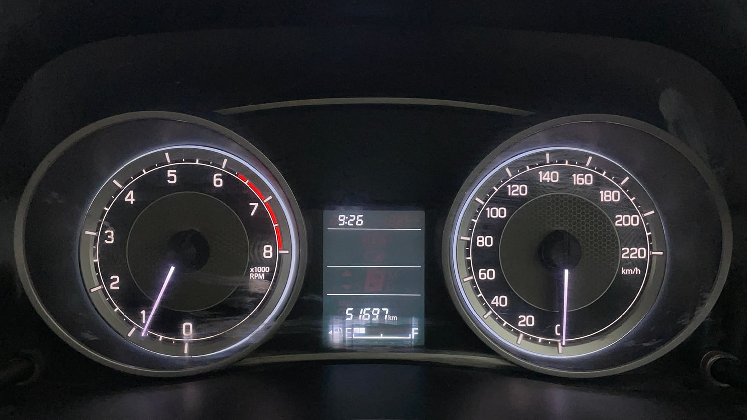 Used 2018 Maruti Suzuki Dzire VXi Petrol Manual interior CLUSTERMETER VIEW