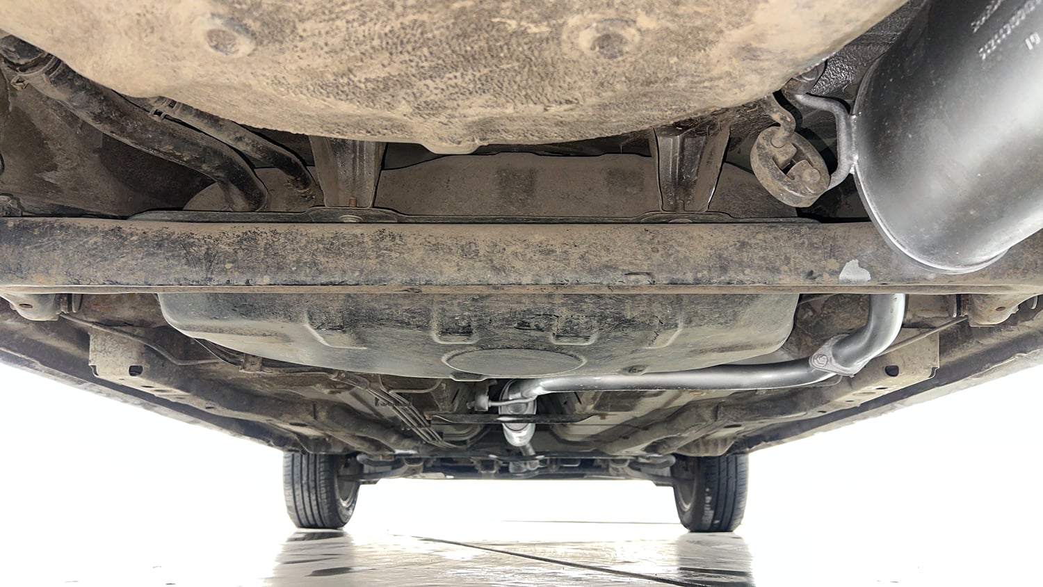 Used 2021 Tata Tigor XZ Plus Petrol Manual extra REAR UNDERBODY VIEW (TAKEN FROM REAR)