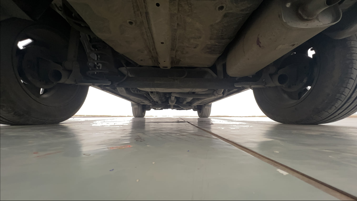 Used 2023 Tata Nexon Fearless 1.2 Revotron Petrol 6MT DT Petrol Manual extra REAR UNDERBODY VIEW (TAKEN FROM REAR)