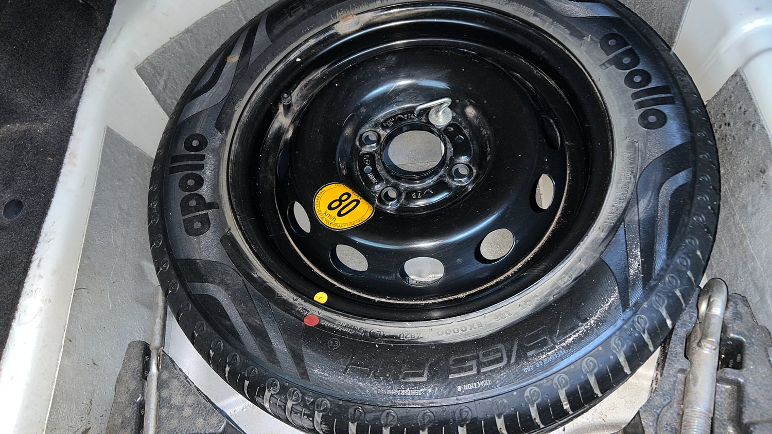 Used 2020 Tata Tigor XZA Plus Petrol Automatic tyres SPARE TYRE VIEW