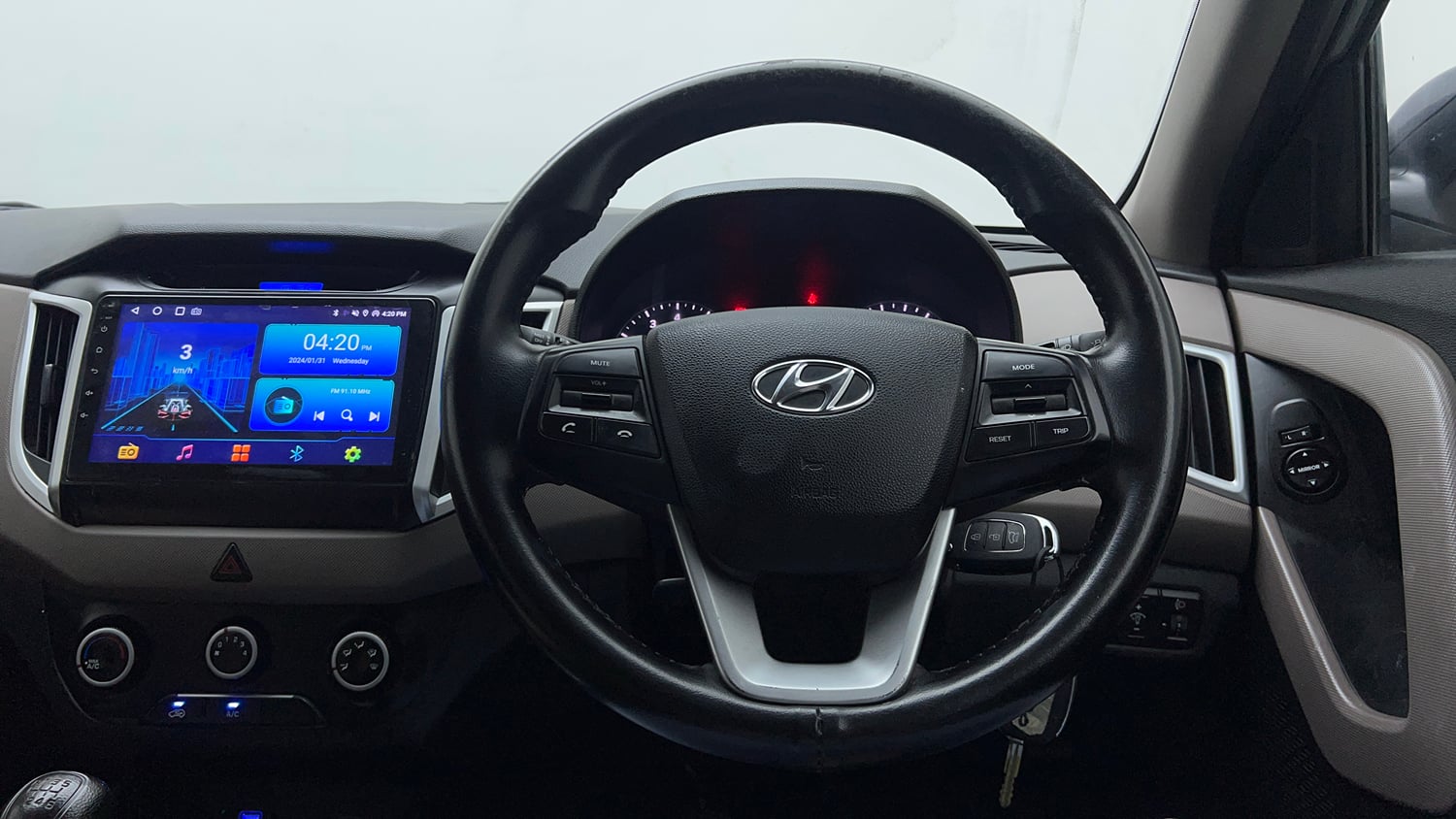 Used 2019 Hyundai Creta EX 1.6 Petrol Petrol Manual interior STEERING VIEW