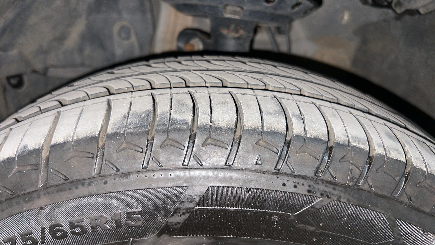 Used 2019 Honda Jazz V CVT Petrol Petrol Automatic tyres LEFT FRONT TYRE TREAD VIEW