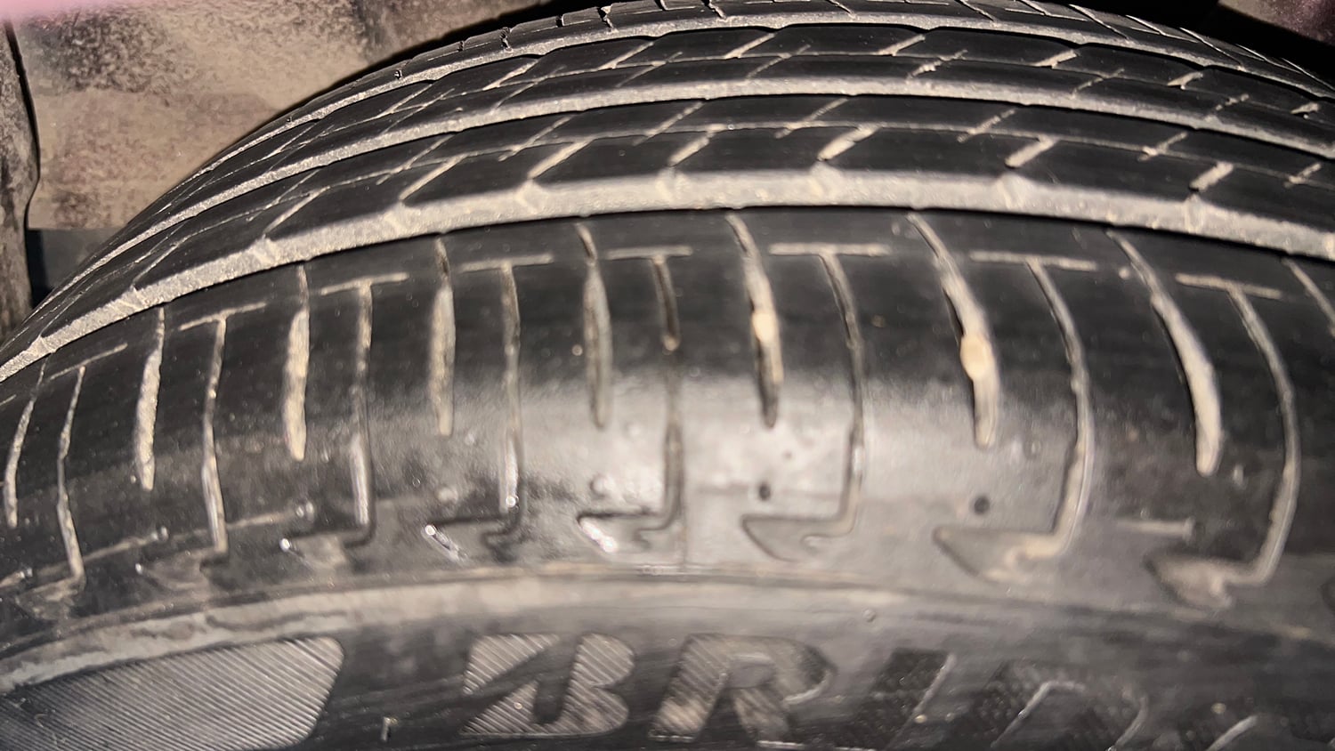 Used 2021 Tata Tigor XZA Plus Petrol Automatic tyres LEFT REAR TYRE TREAD VIEW