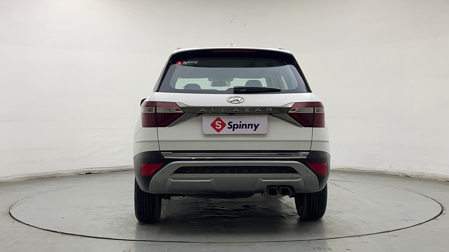 Used 2022 Hyundai Alcazar Prestige Exe (O) 7 STR 1.5 Diesel AT Diesel Automatic exterior BACK VIEW
