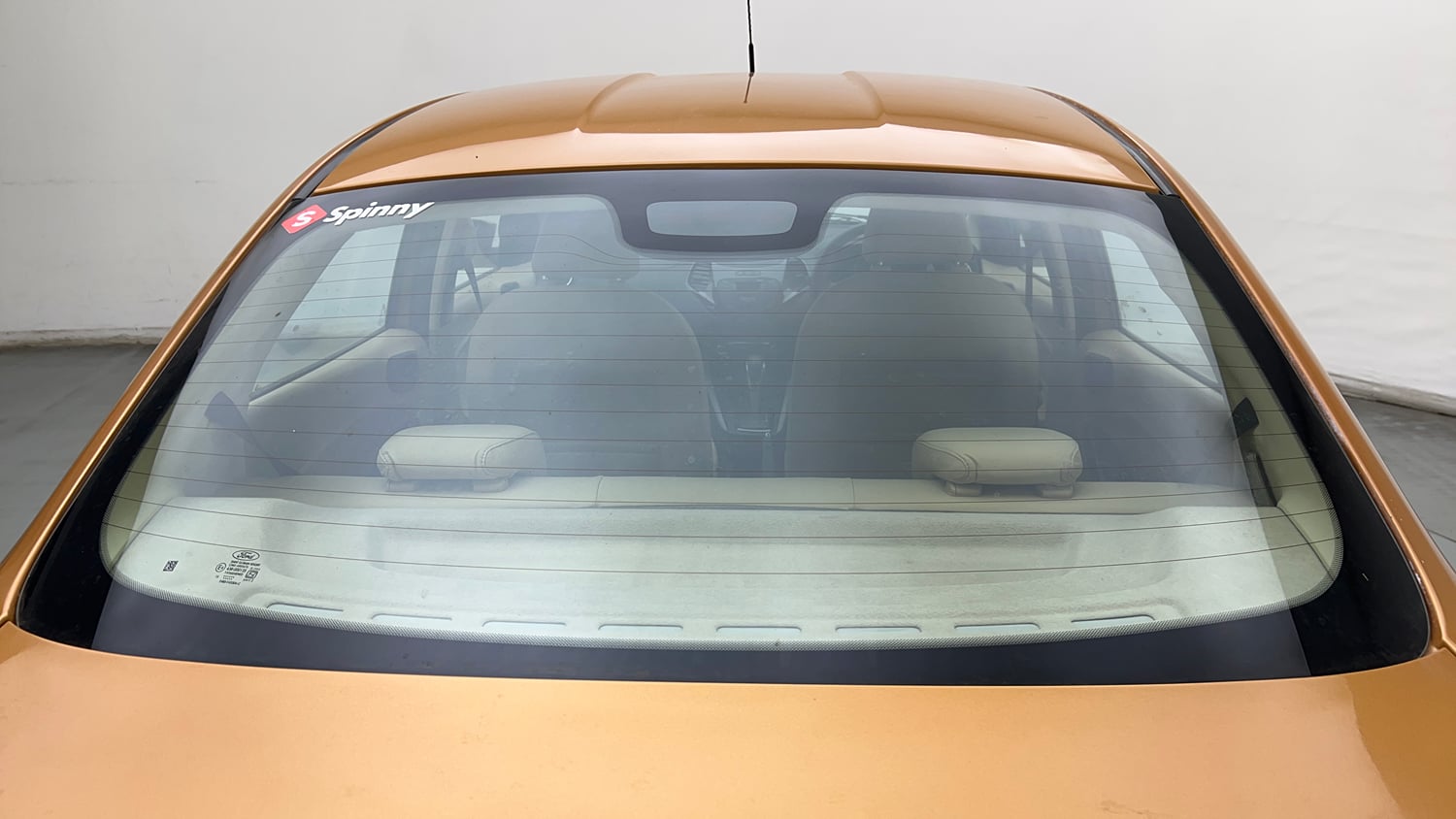 Used 2015 Ford Figo Aspire Titanium 1.5 Ti-VCT AT Petrol Automatic exterior BACK WINDSHIELD VIEW