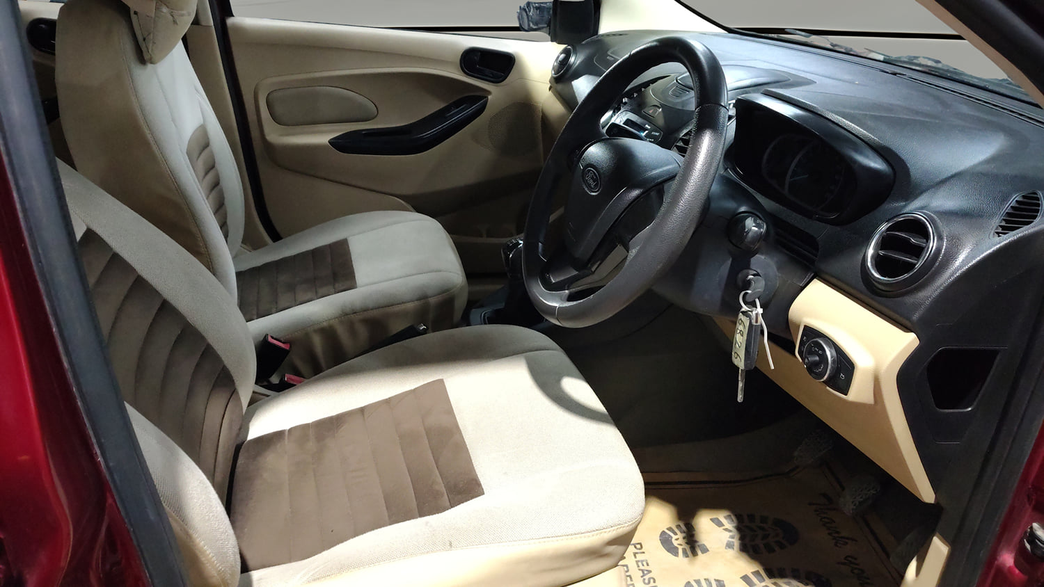 Used 2016 Ford Figo Aspire Titanium 1.2 Ti-VCT Petrol Manual interior RIGHT SIDE FRONT DOOR CABIN VIEW