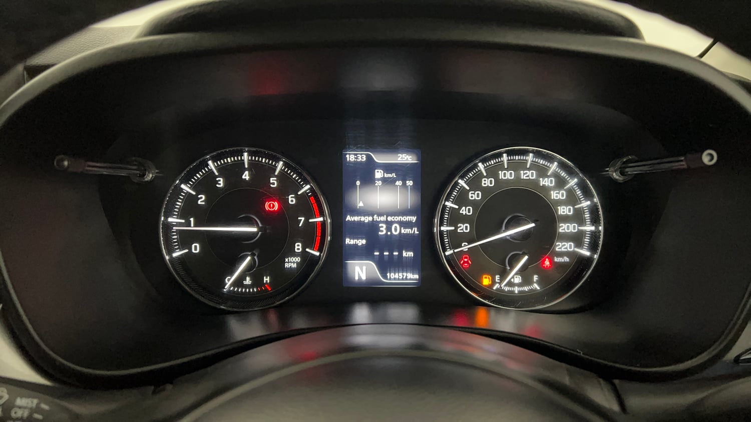 Used 2022 Maruti Suzuki Baleno Zeta AGS Petrol Automatic interior CLUSTERMETER VIEW