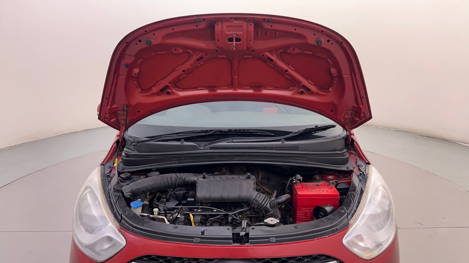 Used 2012 Hyundai i10 Magna 1.2 Kappa2 Petrol Manual engine ENGINE & BONNET OPEN FRONT VIEW