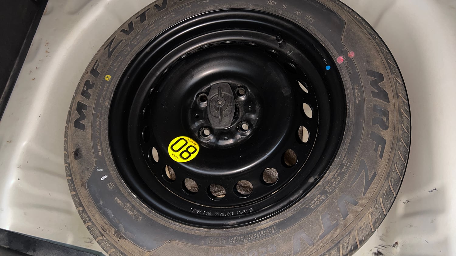 Used 2019 Maruti Suzuki Baleno Zeta Petrol Manual tyres SPARE TYRE VIEW
