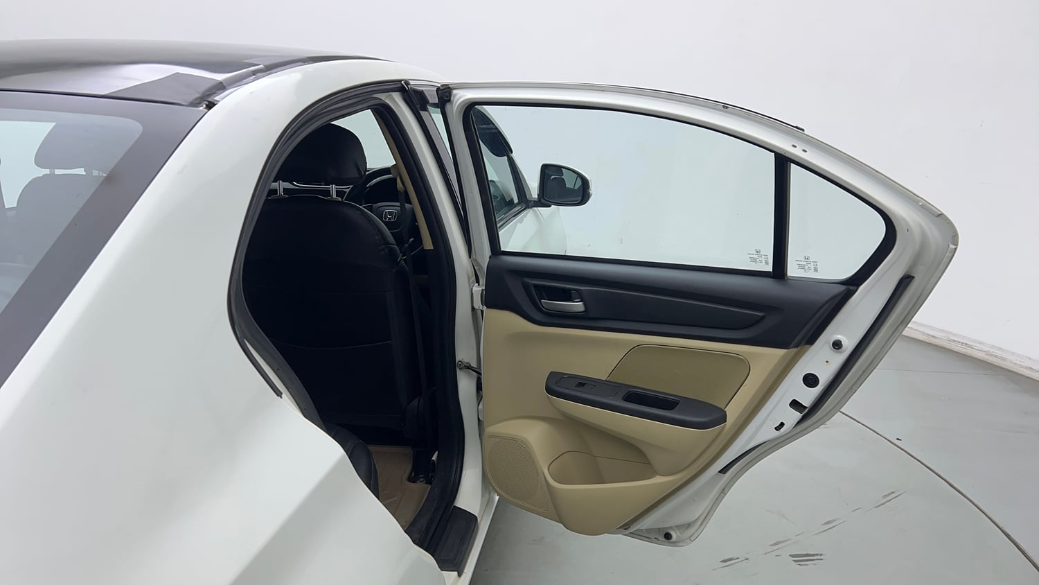 Used 2019 Honda Amaze 1.2 S CVT Petrol Petrol Automatic interior RIGHT REAR DOOR OPEN VIEW