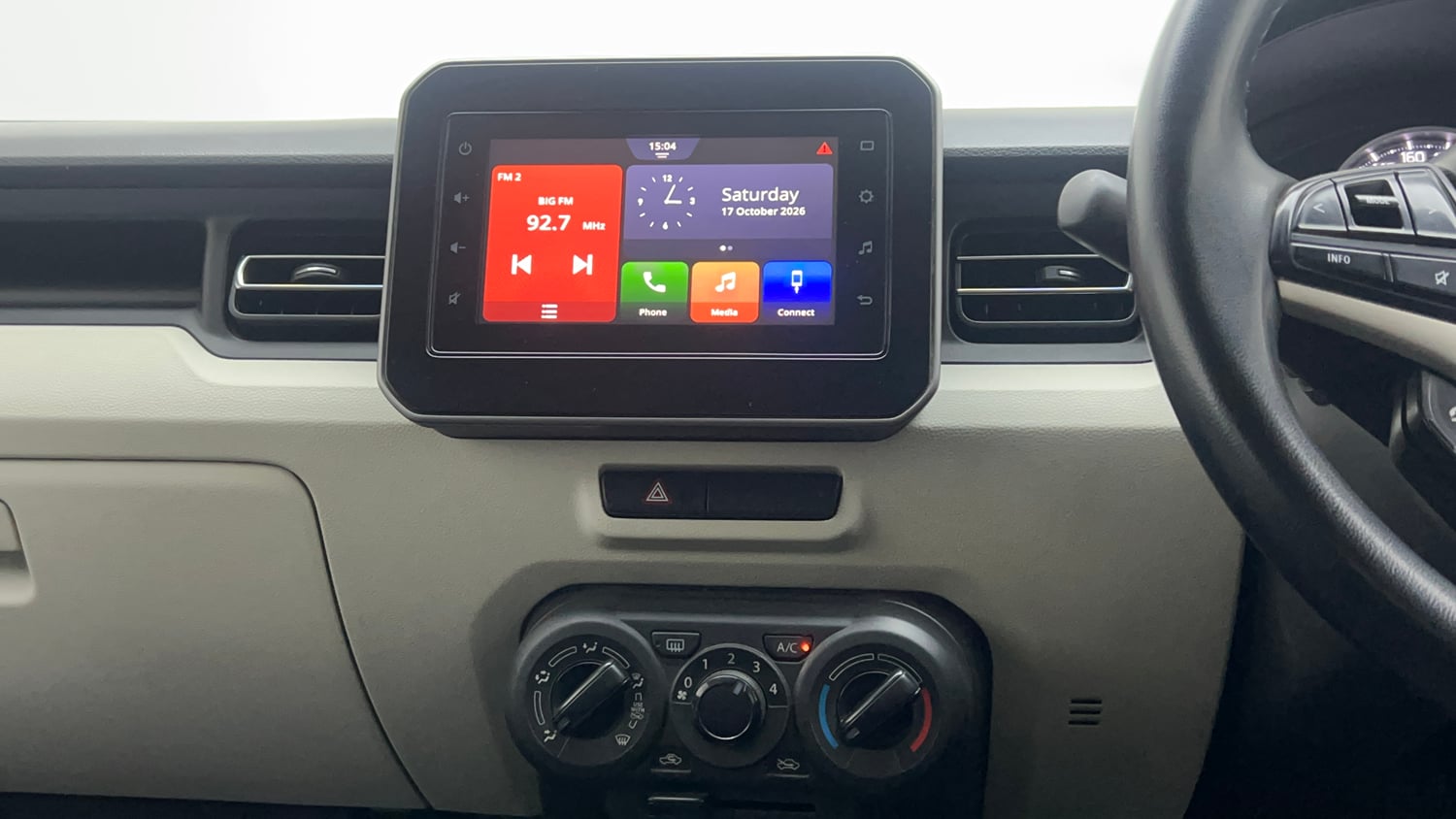 Used 2022 Maruti Suzuki Ignis Zeta 1.2 MT Petrol Manual interior MUSIC SYSTEM & AC CONTROL VIEW