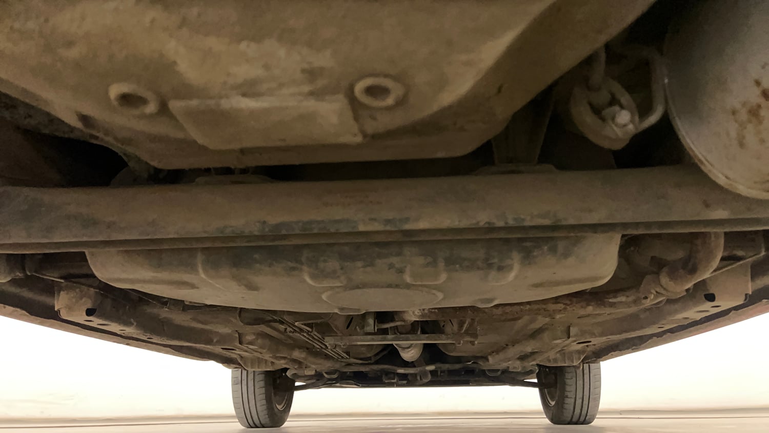 Used 2016 Tata Tiago Revotron XZ Petrol Manual extra REAR UNDERBODY VIEW (TAKEN FROM REAR)