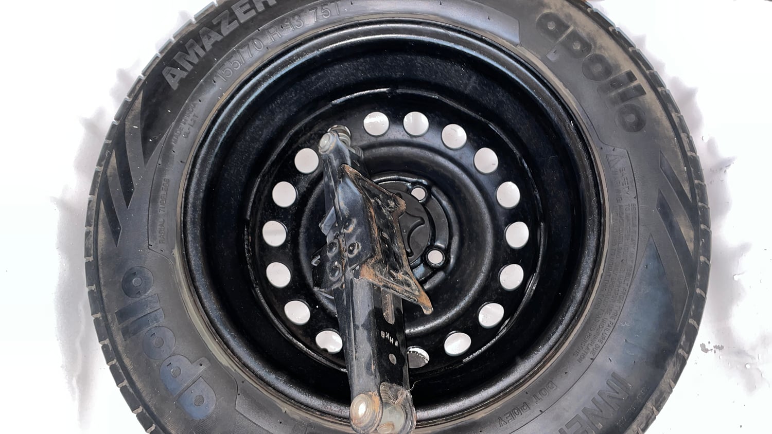 Used 2016 Datsun GO T Petrol Manual tyres SPARE TYRE VIEW