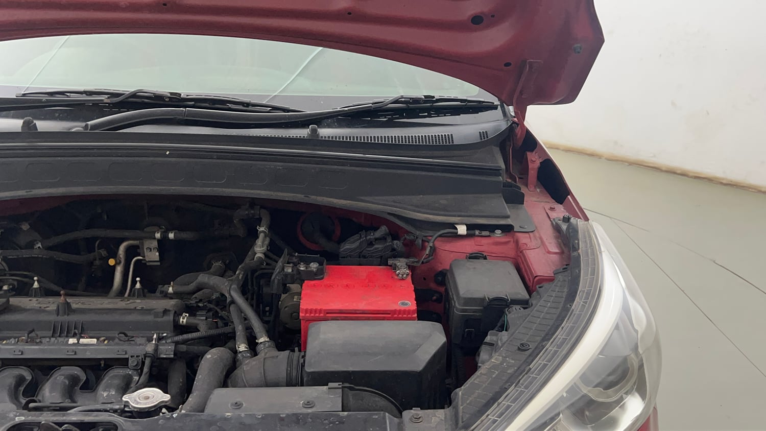 Used 2019 Hyundai Creta SX 1.6 (O) Petrol Petrol Manual engine ENGINE LEFT SIDE HINGE & APRON VIEW