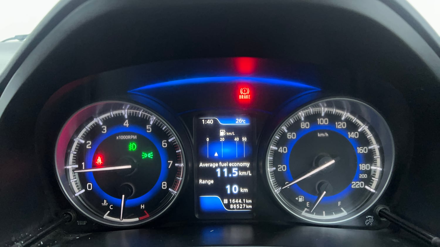 Used 2021 Maruti Suzuki Baleno Zeta Petrol Manual interior CLUSTERMETER VIEW