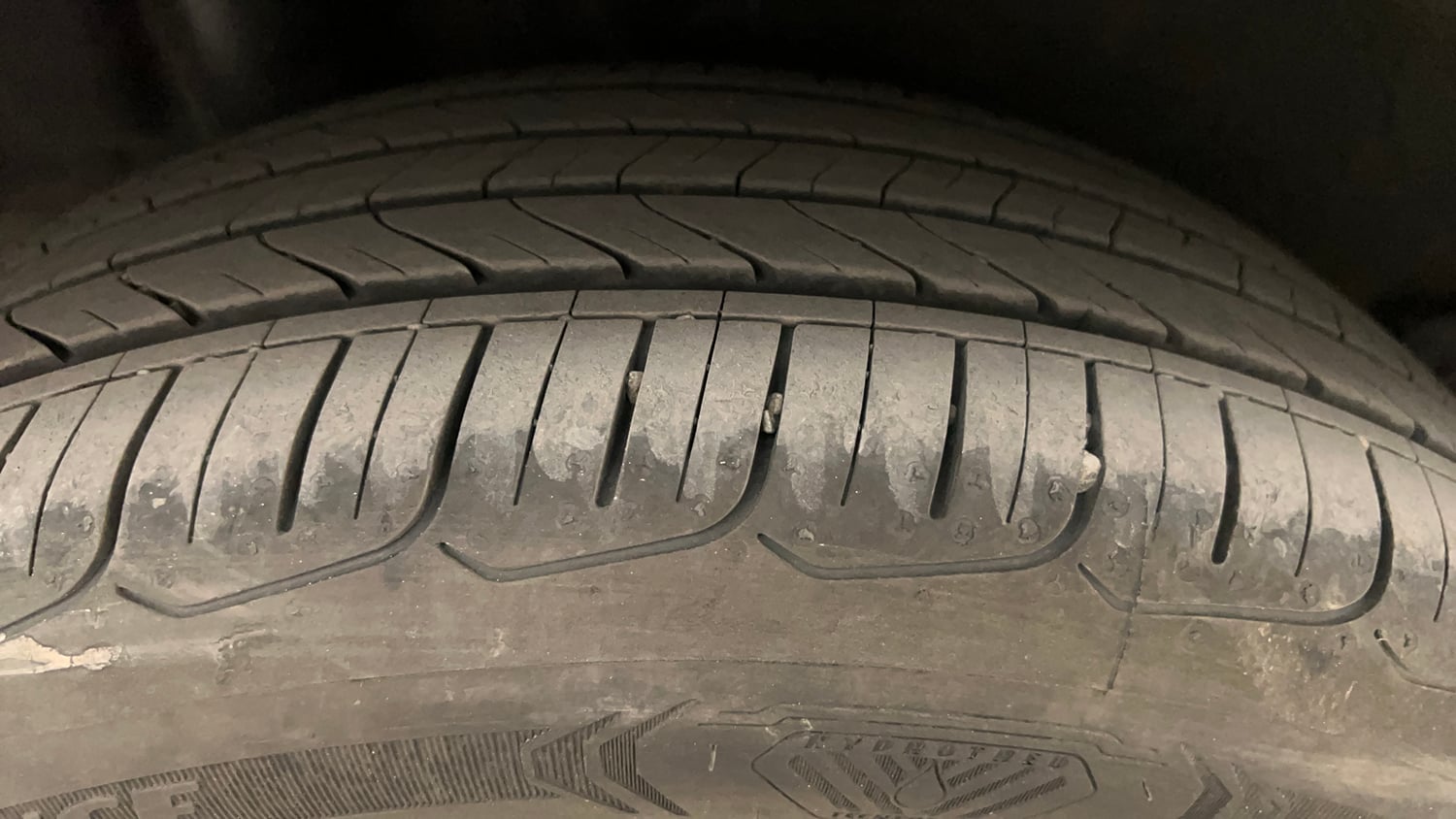 Used 2022 Hyundai Verna SX 1.5 VTVT IVT Petrol Automatic tyres RIGHT REAR TYRE TREAD VIEW