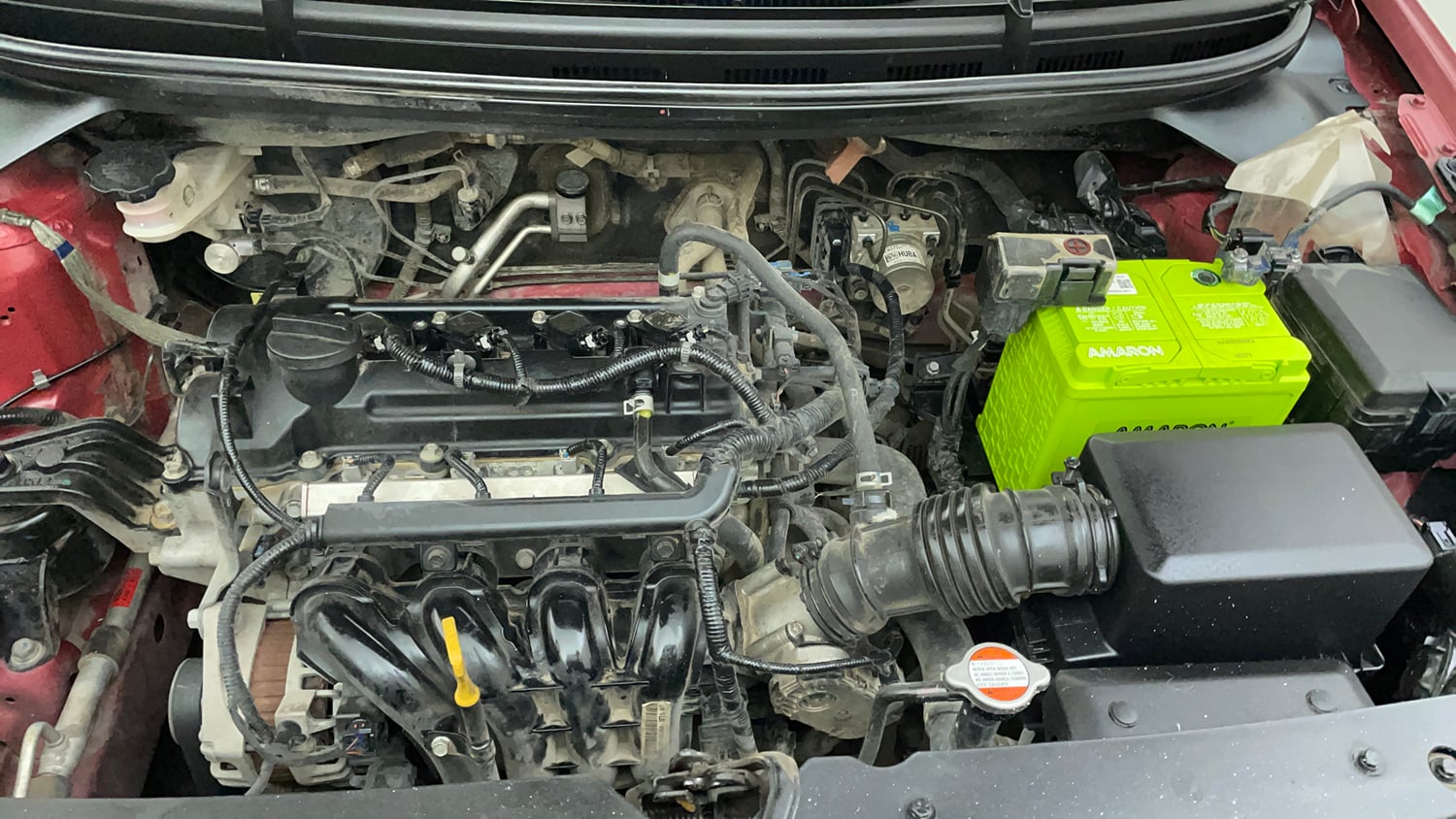 Used 2020 Hyundai Elite i20 Asta 1.2 (O) Petrol Manual engine ENGINE LEFT SIDE VIEW