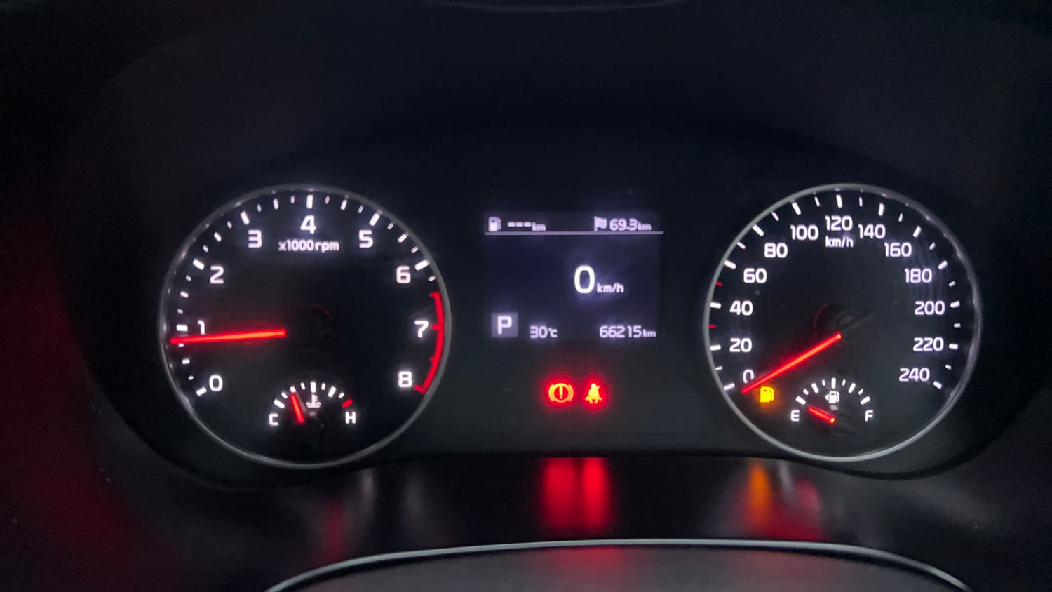 Used 2020 kia Seltos HTX IVT 1.5 Petrol Automatic interior CLUSTERMETER VIEW
