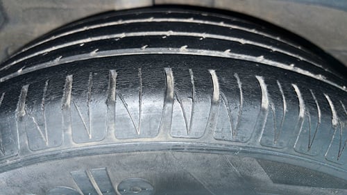 Used 2022 Kia Sonet GTX Plus 1.5 AT Diesel Automatic tyres RIGHT REAR TYRE TREAD VIEW