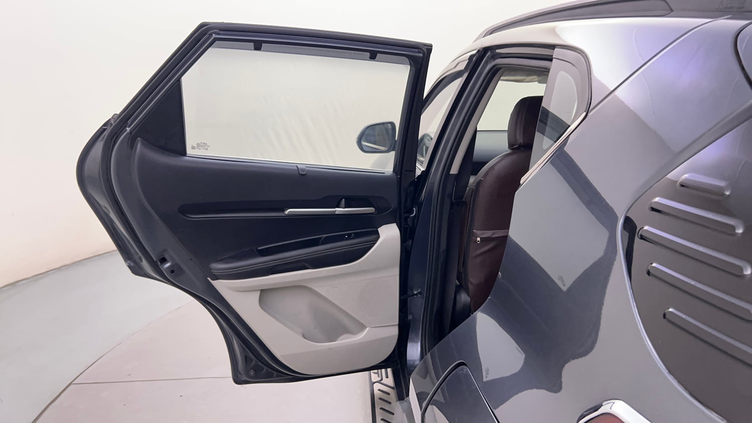 Used 2023 Kia Sonet HTX 1.0 Turbo Petrol DCT Petrol Automatic interior LEFT REAR DOOR OPEN VIEW