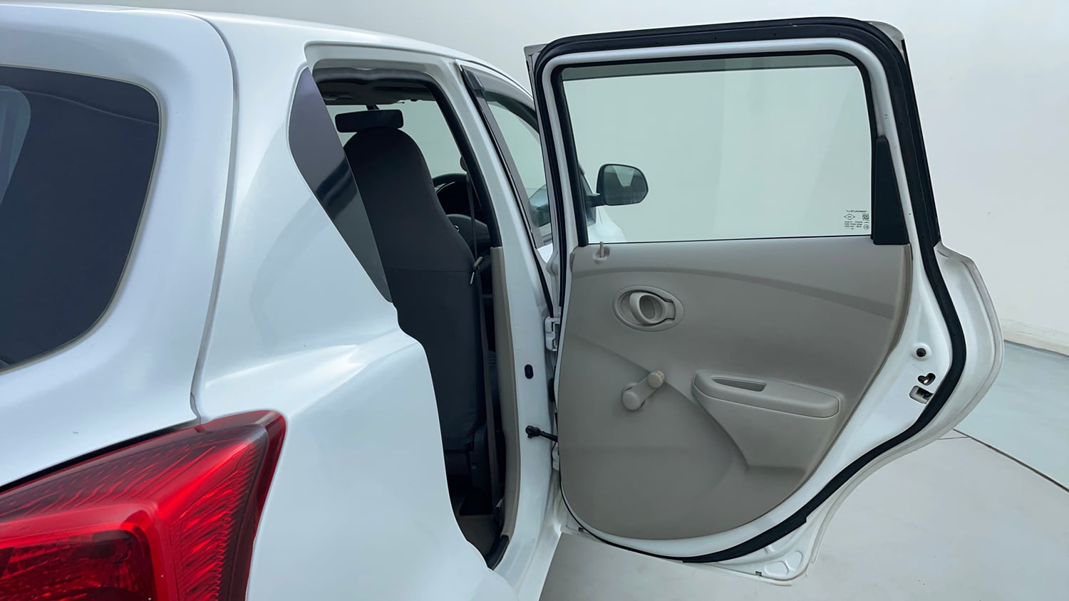 Used 2016 Datsun GO T Petrol Manual interior RIGHT REAR DOOR OPEN VIEW