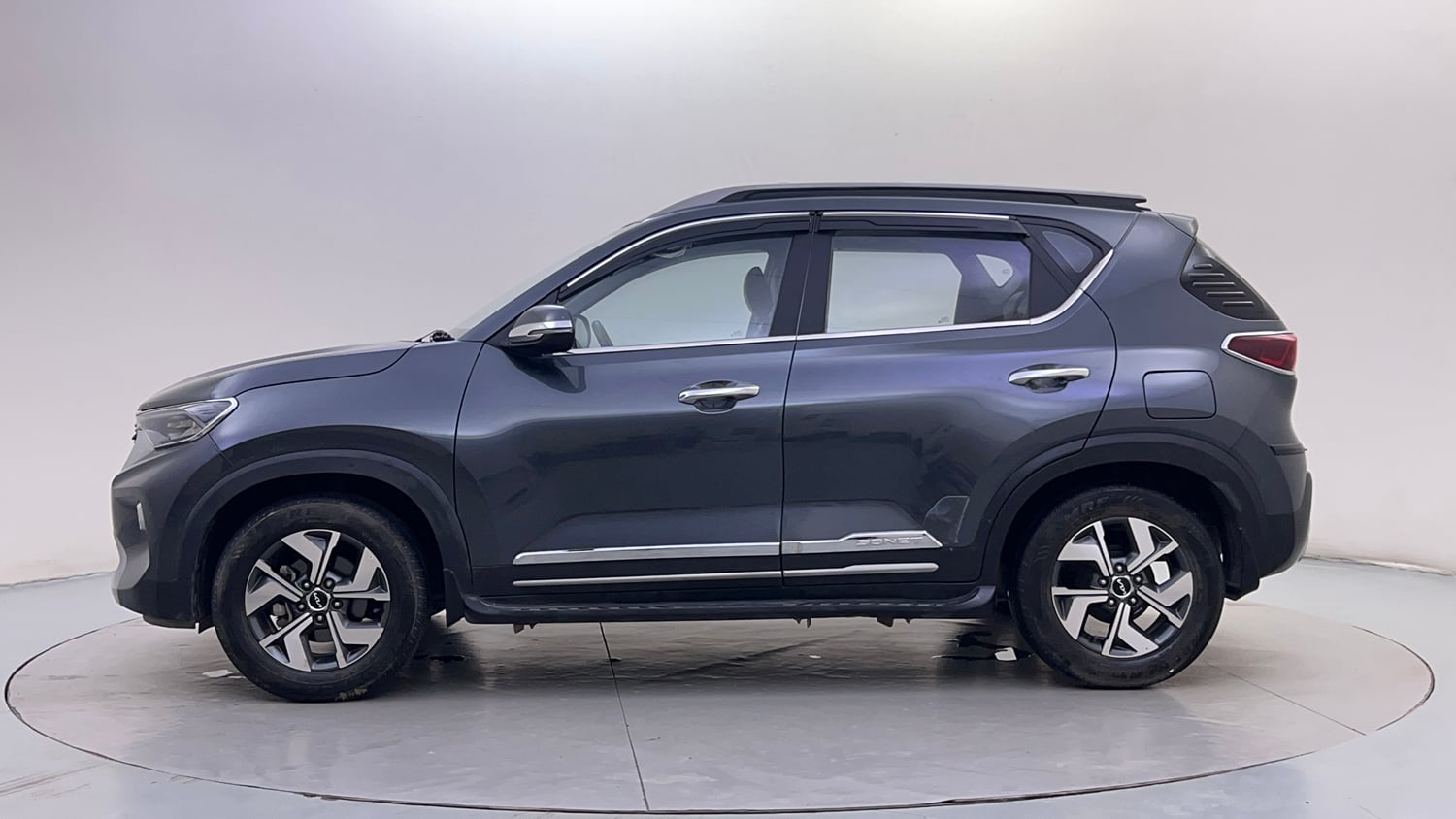 Used 2023 Kia Sonet HTX 1.0 Turbo Petrol DCT Petrol Automatic exterior LEFT SIDE VIEW