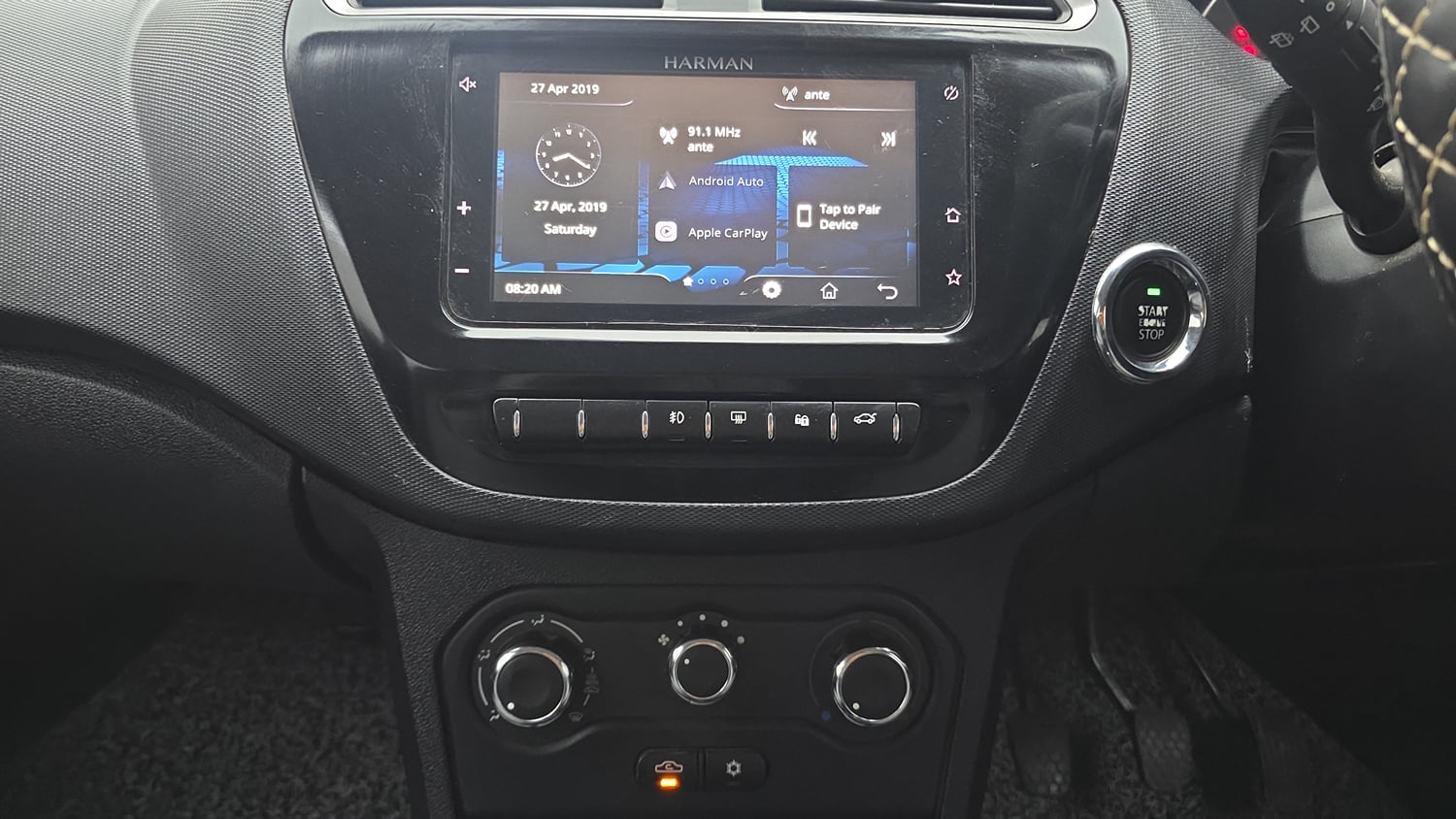 Used 2021 Tata Tiago NRG XZ MT Petrol Manual interior MUSIC SYSTEM & AC CONTROL VIEW