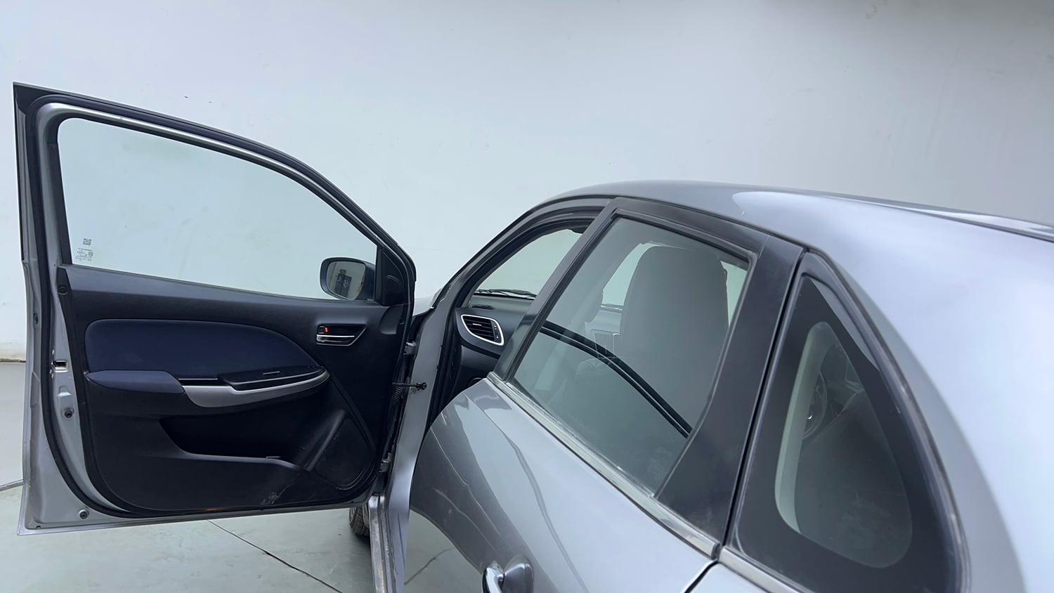 Used 2021 Maruti Suzuki Baleno Zeta Petrol Manual interior LEFT FRONT DOOR OPEN VIEW