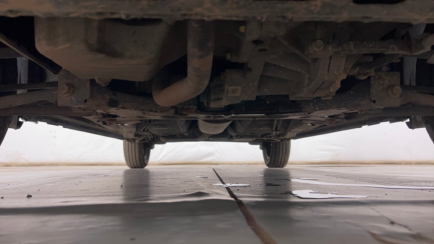 Used 2022 Maruti Suzuki S-Presso VXi (O) Petrol Manual extra FRONT LEFT UNDERBODY VIEW