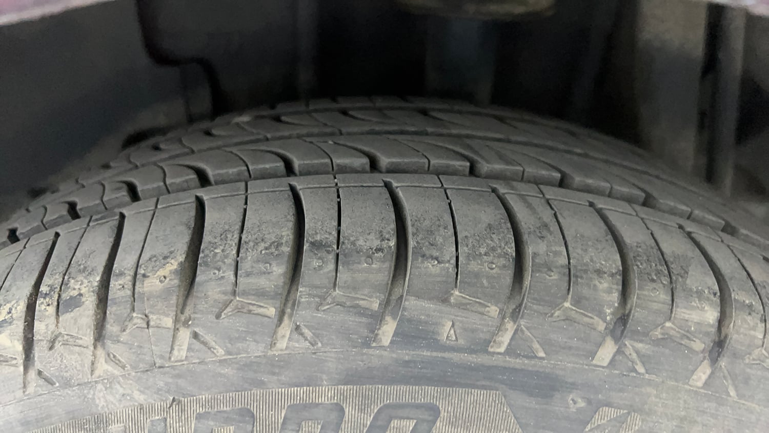 Used 2021 Tata Tigor XZ Plus Petrol Manual tyres LEFT REAR TYRE TREAD VIEW