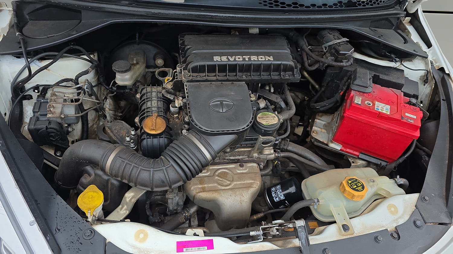 Used 2017 Tata Tiago Revotron XZ Petrol Manual engine ENGINE RIGHT SIDE VIEW