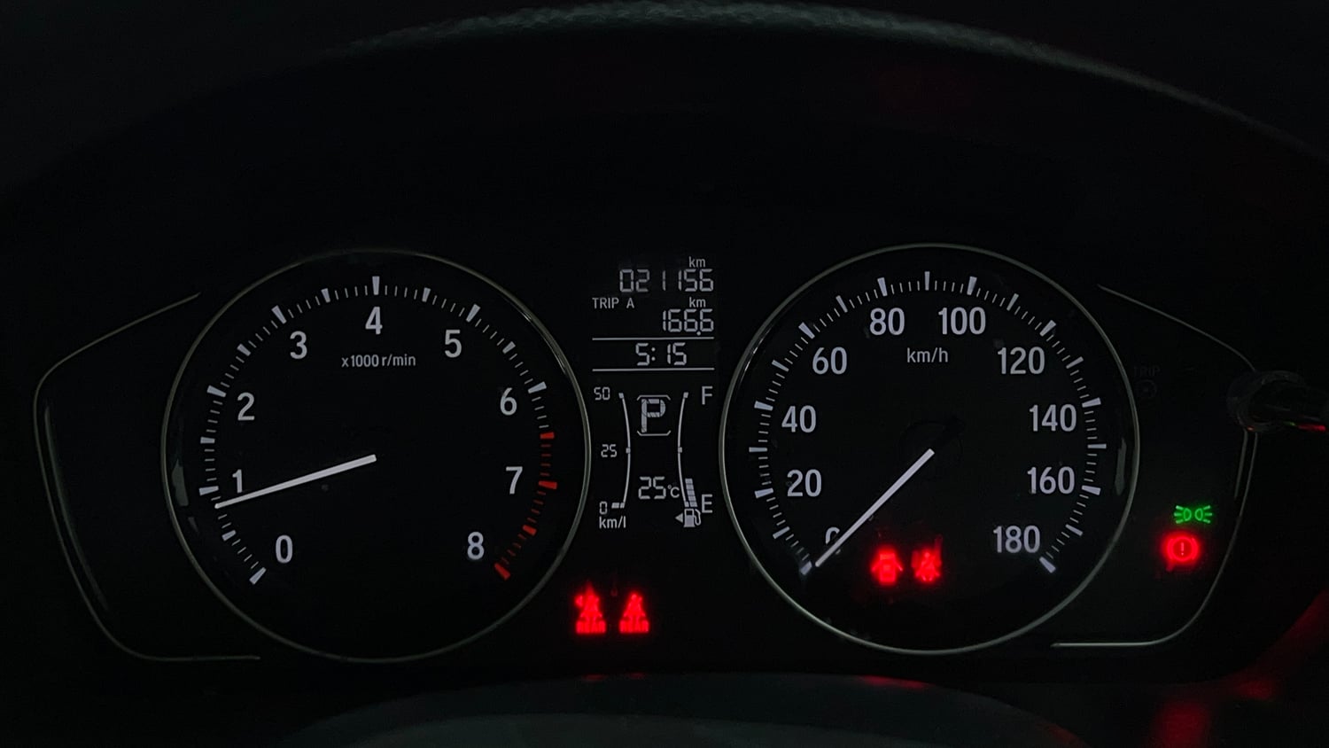 Used 2024 honda Amaze 2nd Generation VX 1.2 Petrol CVT Petrol Automatic interior CLUSTERMETER VIEW