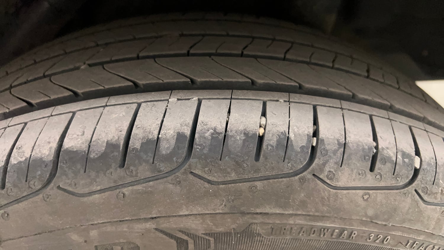 Used 2022 Hyundai Verna SX 1.5 VTVT IVT Petrol Automatic tyres LEFT REAR TYRE TREAD VIEW