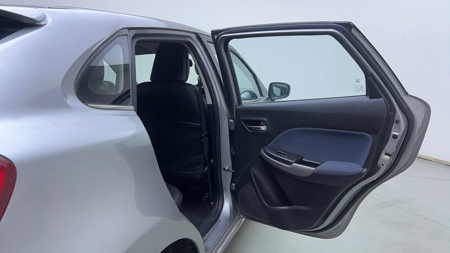 Used 2021 Maruti Suzuki Baleno Zeta Petrol Manual interior RIGHT REAR DOOR OPEN VIEW