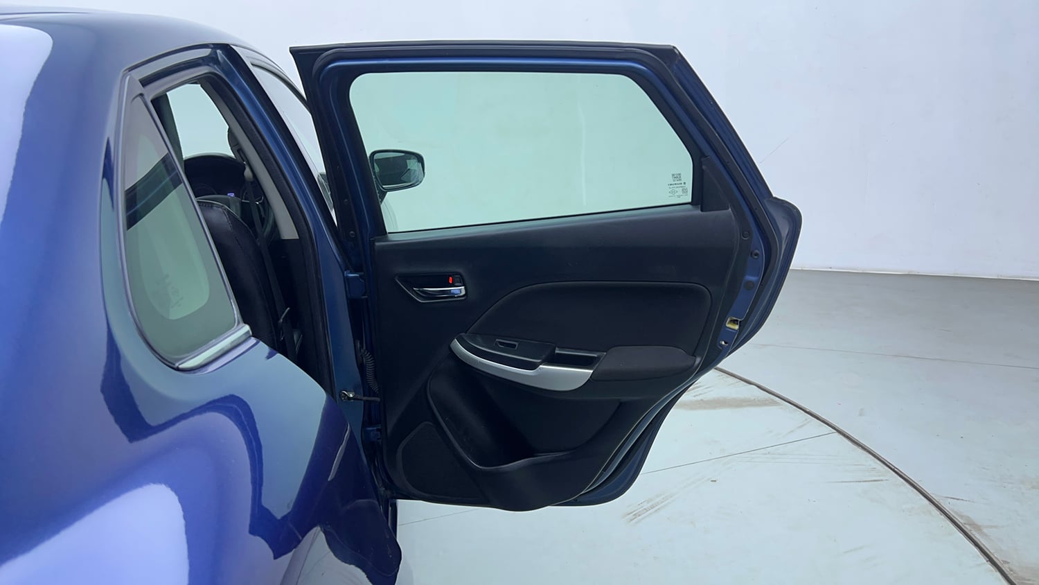 Used 2016 Maruti Suzuki Baleno Zeta 1.2 AT Petrol Automatic interior RIGHT REAR DOOR OPEN VIEW