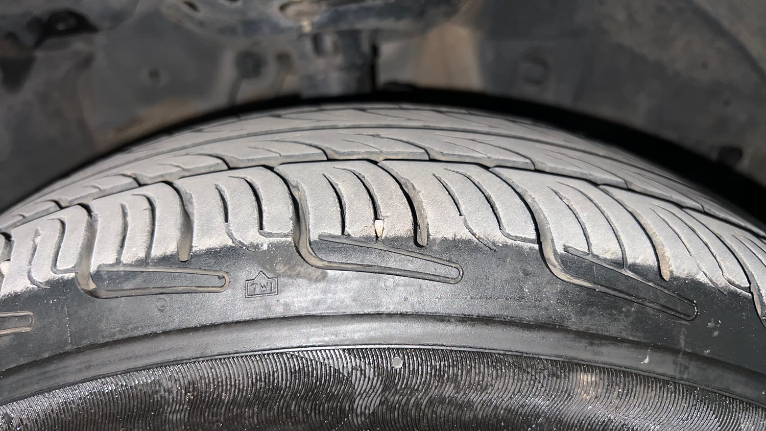 Used 2019 Honda Jazz V CVT Petrol Petrol Automatic tyres RIGHT FRONT TYRE TREAD VIEW