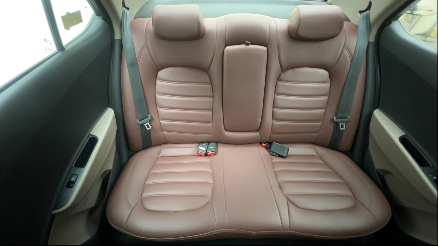 Used 2018 Hyundai Xcent E+ CNG (Outside Fitted) Cng Manual interior REAR SEAT CONDITION VIEW