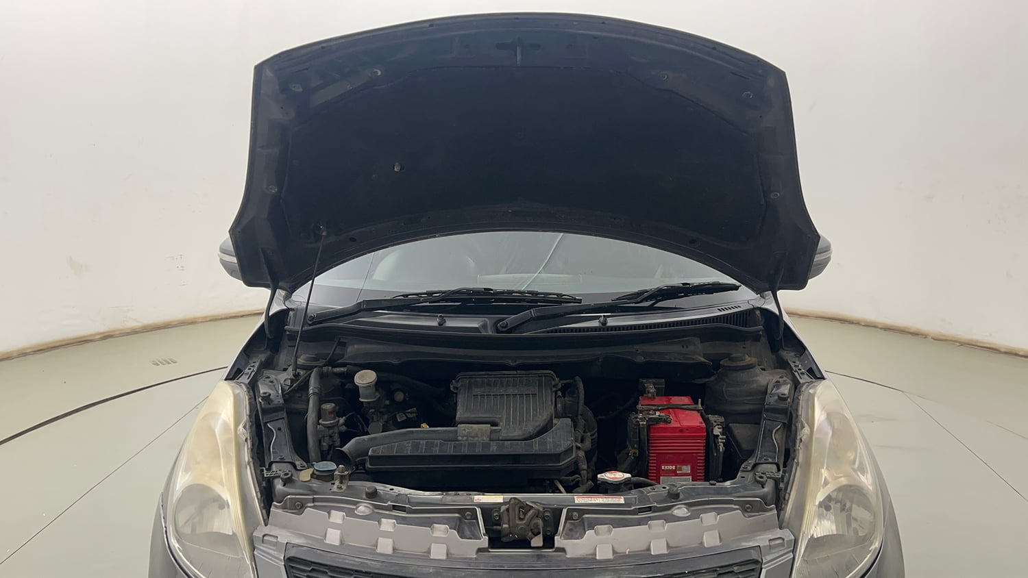 Used 2015 Maruti Suzuki Swift VXi Petrol Manual engine ENGINE & BONNET OPEN FRONT VIEW