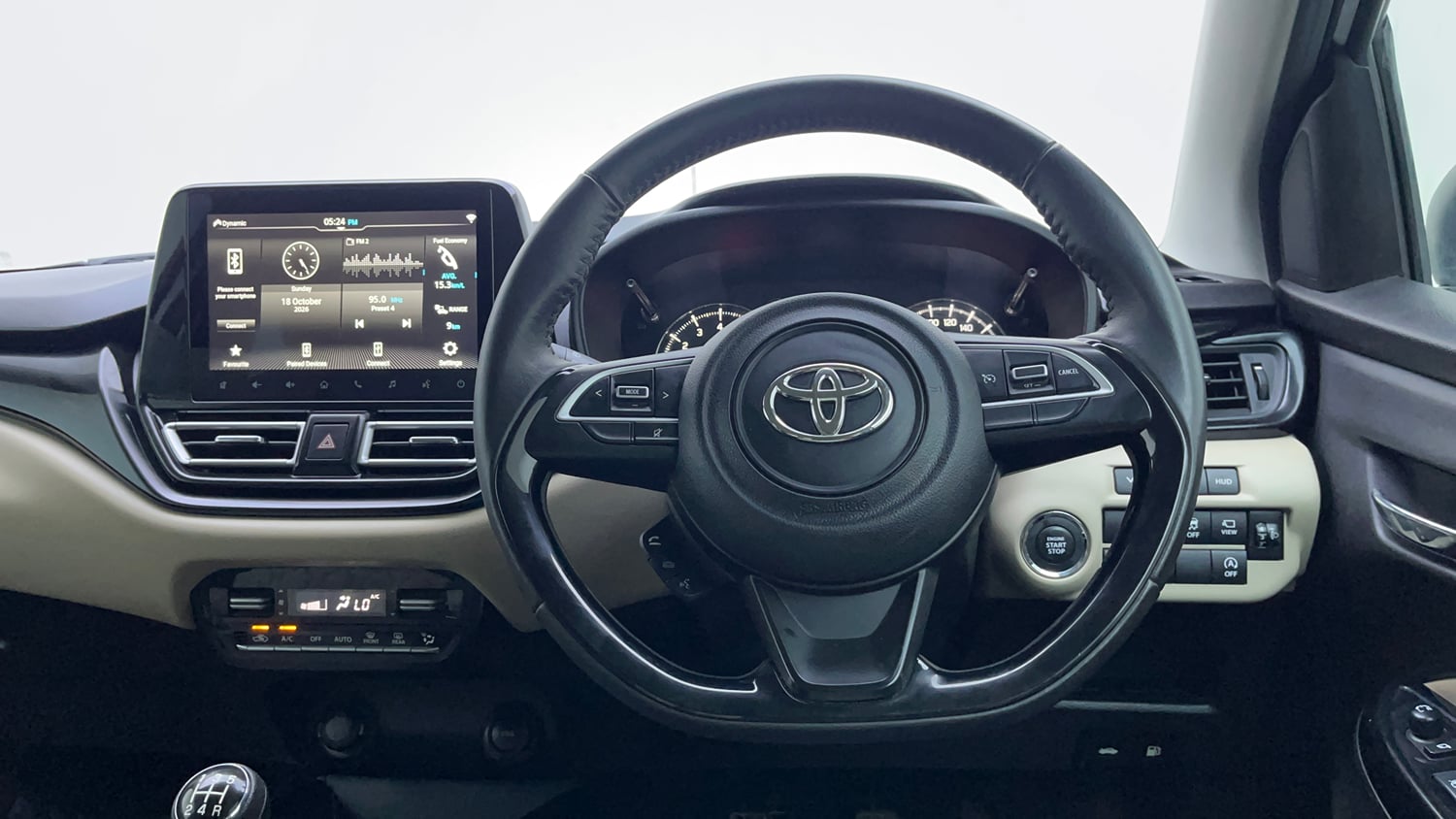 Used 2024 Toyota Glanza V Petrol Manual interior STEERING VIEW