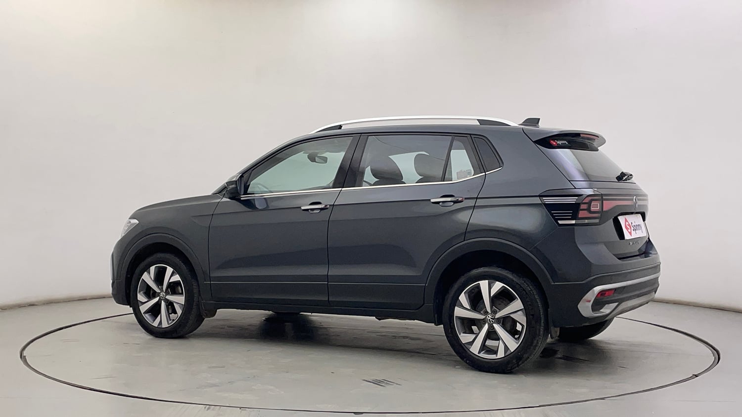 Used 2022 Volkswagen Taigun Topline 1.0 TSI MT Petrol Manual exterior LEFT REAR CORNER VIEW
