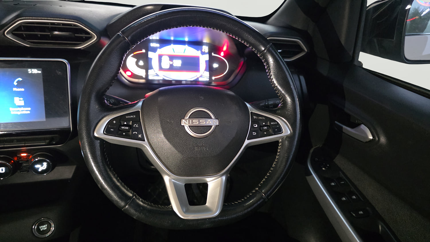 Used 2022 Nissan Magnite XV Premium Turbo CVT Petrol Automatic interior STEERING VIEW
