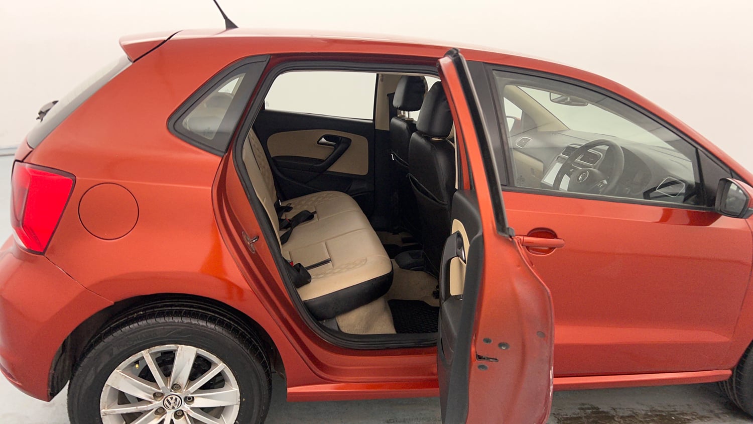 Used 2016 Volkswagen Polo Highline1.2L (P) Petrol Manual interior RIGHT SIDE REAR DOOR CABIN VIEW