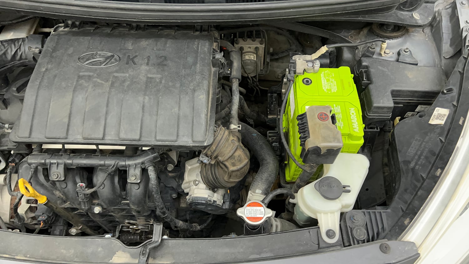 Used 2019 Hyundai Grand i10 Magna 1.2 Kappa VTVT Petrol Manual engine ENGINE LEFT SIDE VIEW
