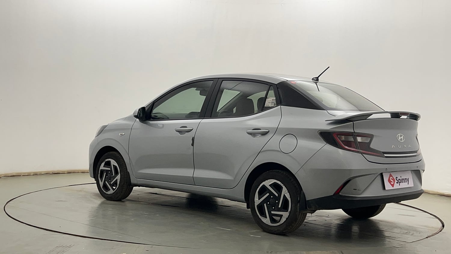 Used 2023 Hyundai Aura S 1.2 Petrol Petrol Manual exterior LEFT REAR CORNER VIEW